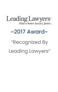 Leading Lawyers | Find a better lawyer, faster | 2017 Award | "Recognized By Leading Lawyers"